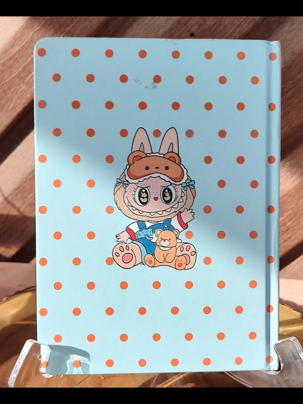 LaBubu Pink Cute Cartoon Bunny & Teddy Notebook